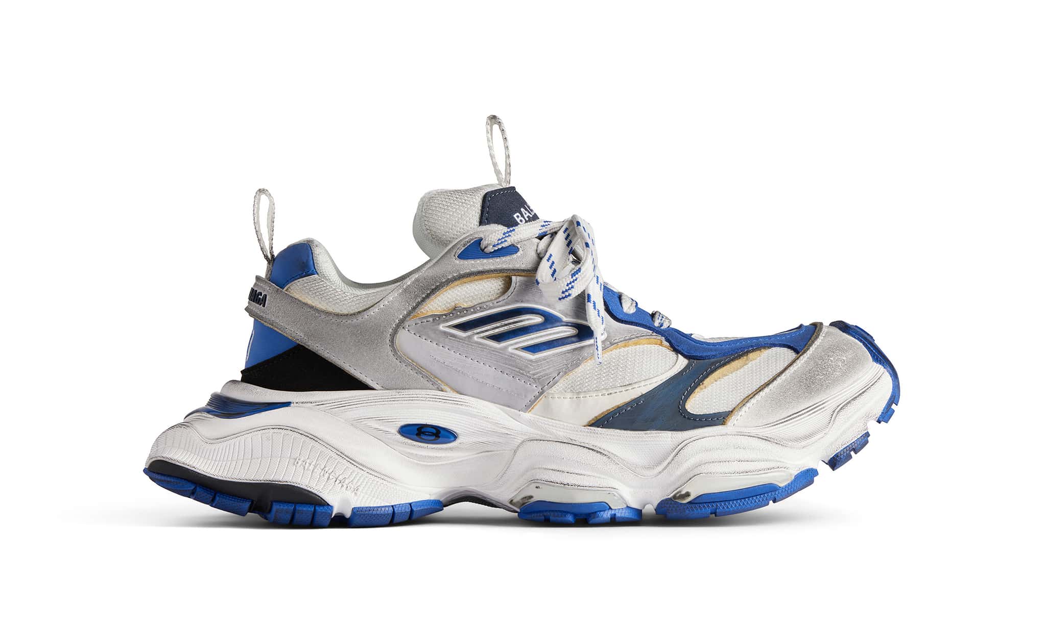 Купить BALENCIAGA CARGO SNEAKER WORN-OUT GREY BLUE - 100% Оригинал